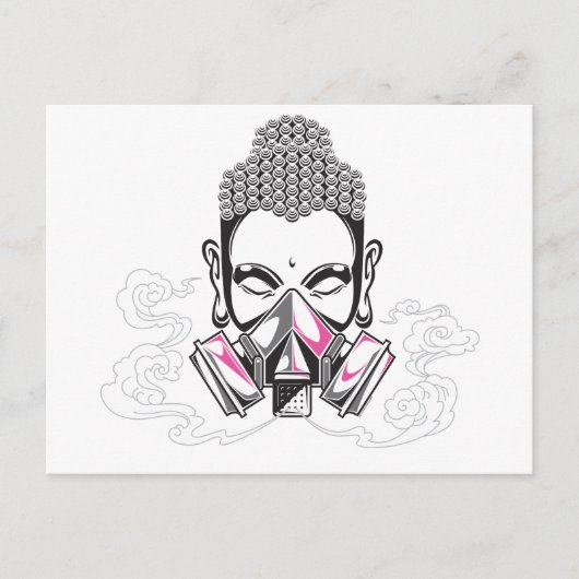 Städtische ReinigungDunkel Postkarte (Vorderseite)