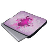 Städtische rosa laptopschutzhülle (Vorne Knopf)