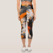 Städtische Rust High-Waisted Capris (Rückseite)