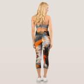 Städtische Rust High-Waisted Capris (Rückseite)