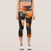 Städtische Rust High-Waisted Capris (Vorderseite)