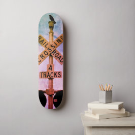 Städtische rustikale Stadtlandschaft Wartet 2 Skat Skateboard