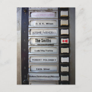 Städtische Schmutz-Adressenänderung Postkarte