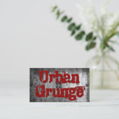 Städtische Schmutz-Metallblick-Visitenkarten Visitenkarte (Stehend Vorderseite)