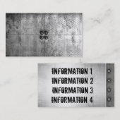 Städtische Schmutz-Metallblick-Visitenkarten Visitenkarte (Vorne/Hinten)