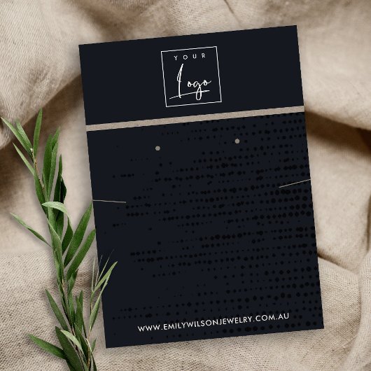 STÄDTISCHE SCHWARZE KRAFT-DOTS ERSCHNITTEN VORANGE VISITENKARTE