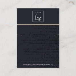 STÄDTISCHE SCHWARZE KRAFT-DOTS NECKLACE BRACELET-A VISITENKARTE