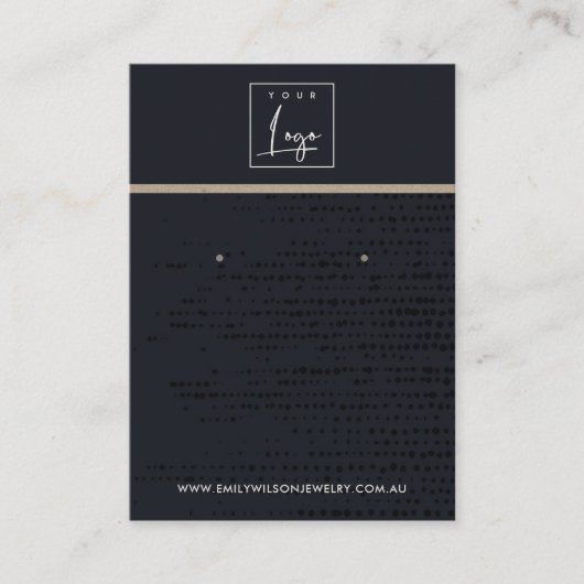 STÄDTISCHE SCHWARZE KRAFT-DOTS STUDIEREN KARTE (Vorderseite)