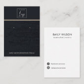 STÄDTISCHE SCHWARZE KRAFT-DOTS STUDIEREN KARTE (Vorne/Hinten)