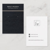 STÄDTISCHE SCHWARZE KRAFT-DOTS STUDIEREN KARTE (Vorne/Hinten)