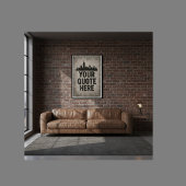 Städtische Skyline Graffiti mit individuellem Ange Poster