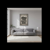 Städtische Skyline Graffiti mit individuellem Ange Poster