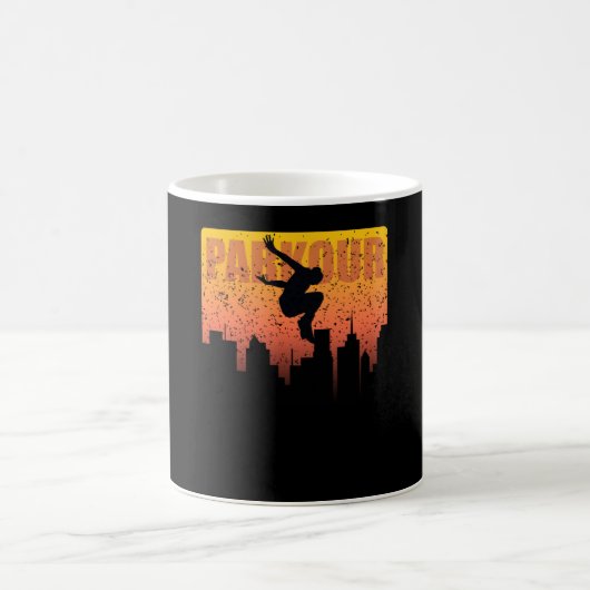 Städtische Sportarten Parkour Street Jumper Skylin Kaffeetasse (Mittel)