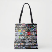 Städtische Sticker-Kunst Tasche (Vorderseite)