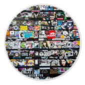 Städtische Stickermauer Keramikknauf (Vorderseite)