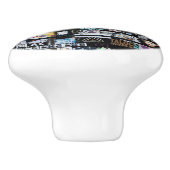 Städtische Stickermauer Keramikknauf (Seitenansicht)