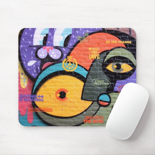 Städtische Straße Kunst-Graffiti Mousepad (Mit Mouse)