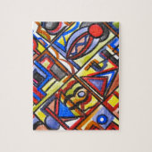 Städtische Straße Zwei-moderne Bauhaus Geometrisch Puzzle (Vertikal)