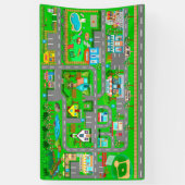 Städtische Straßen für Autos 3x5 Banner (Vertikal)