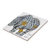 Städtische Straßen-Kunst: Band-Nashorn Fliese (Seite)