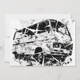 Städtische Straßenkunst Abstracte zerbrochene Vint Feiertagskarte