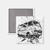 Städtische Straßenkunst Abstracte zerbrochene Vint Magnet (Vorderseite/Rückseite)