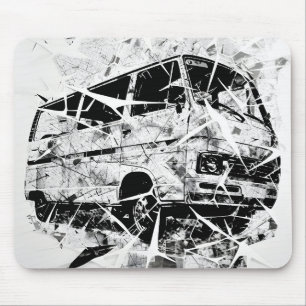 Städtische Straßenkunst Abstracte zerbrochene Vint Mousepad