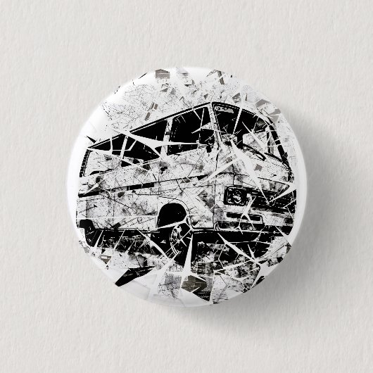 Städtische Straßenkunst Abstrakter zerbrochener Vi Button (Vorderseite)