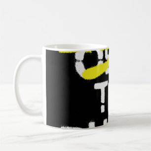 Städtische Straßenkunst brechen die Regeln Stenogr Kaffeetasse