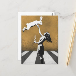 Städtische Straßenkunst Graffiti Tea Postkarte