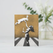 Städtische Straßenkunst Graffiti Tea Postkarte (Stehend Vorderseite)