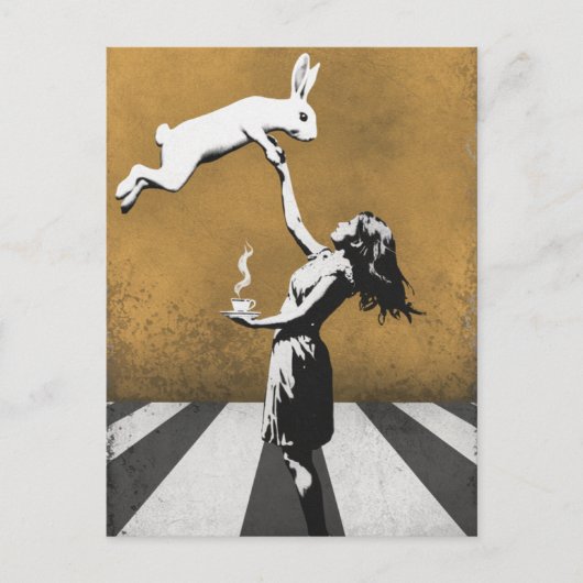 Städtische Straßenkunst Graffiti Tea Postkarte (Vorderseite)