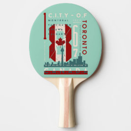Städtische Symbole: Eine Feier der kanadischen Stä Tischtennis Schläger