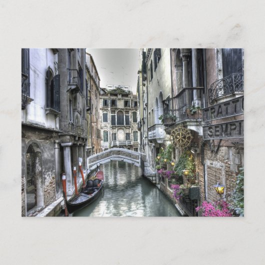 Städtische Szene in Venedig Postkarte (Vorderseite)
