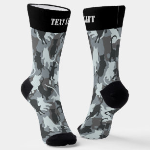 Städtische Tarnmuster-Socken mit Katzen Socken