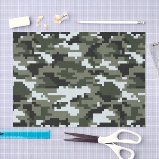 Städtische Tarnung/Camouflage mit 8 Seidenpapier (Handwerk)