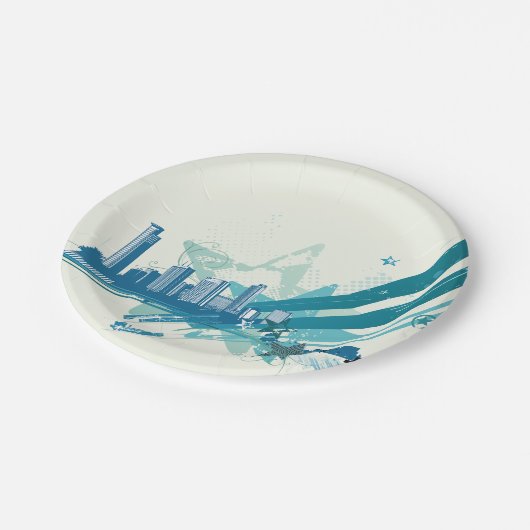 Städtische Teller (Schrägansicht)