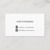 Städtische Touch Visitenkarte (Rückseite)