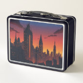 Städtische Twilight Skyline Lunch Box - Futuristis (Rückseite)