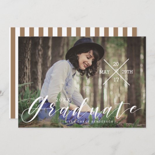 Städtische Typografie | Ankündigung des Graduate F (Vorne/Hinten)