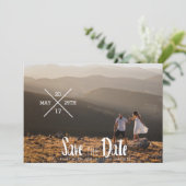 Städtische Typografie | SAVE THE DATE FOTO (Stehend Vorderseite)