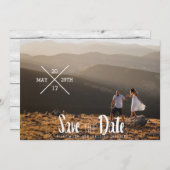 Städtische Typografie | SAVE THE DATE FOTO (Vorne/Hinten)