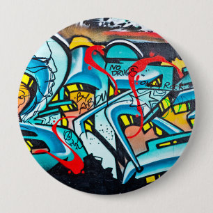 Städtische U-Bahn-Graffiti Button