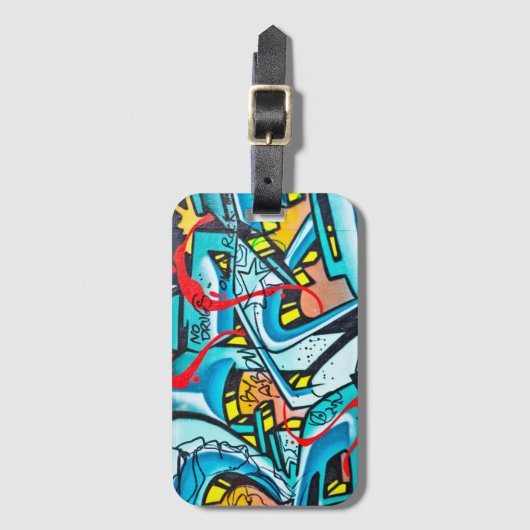 Städtische U-Bahn-Graffiti Gepäckanhänger (Vorderseite Vertikal)