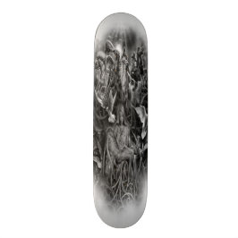 Städtische Untergrund-Apokalypse-Plattform Skateboard