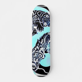 Städtische Untergrund-Japaner Yin Yang Skateboard