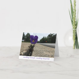 städtische Wildblume danke Karte