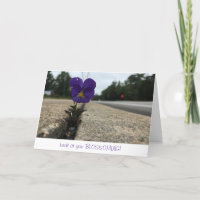 Städtische Wildblume Grußkarte (Glückwünsche)