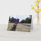 Städtische Wildblume-Grußkarte (innen leer) Karte (Gelbe Blume)