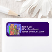 Städtische Wolkenkratzer Plum Lila Rücksendeadress (Insitu)